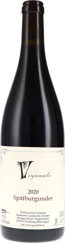 Vorgrimmler - Spätburgunder trocken Deutscher Qualitätswein 2020 - BIO
